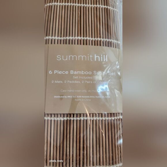 🏖 6 Piece Bamboo Sushi Set - Picture 3 of 4